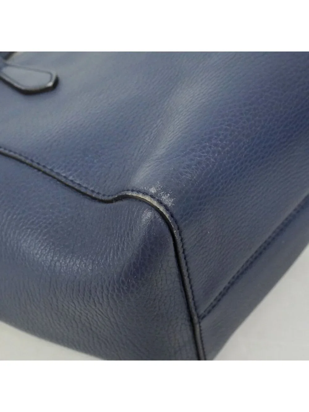Gucci Tote Swing Leather Navy Gold